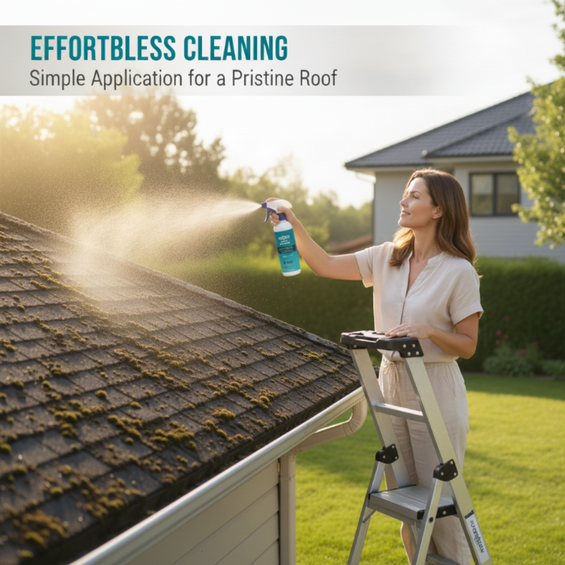 Moss And Algae Roof Cleaner 120ml Spray Suitable For Any Roof Type