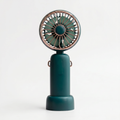Retro Handheld Fan With 3 Speeds And Portable Rechargeable Power
