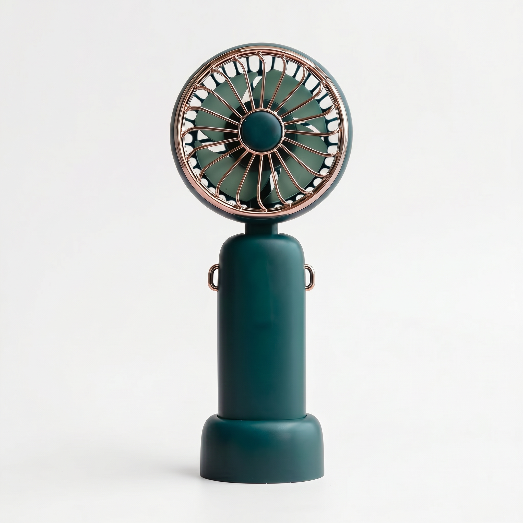 Retro Handheld Fan With 3 Speeds And Portable Rechargeable Power