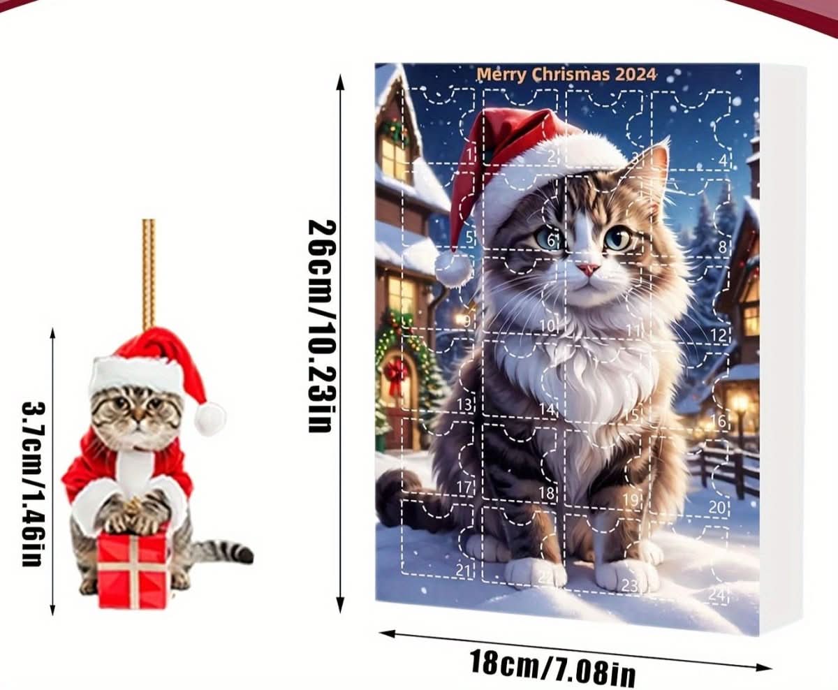 FELICOUNT Julekalender til Katteelskere Denne Jul