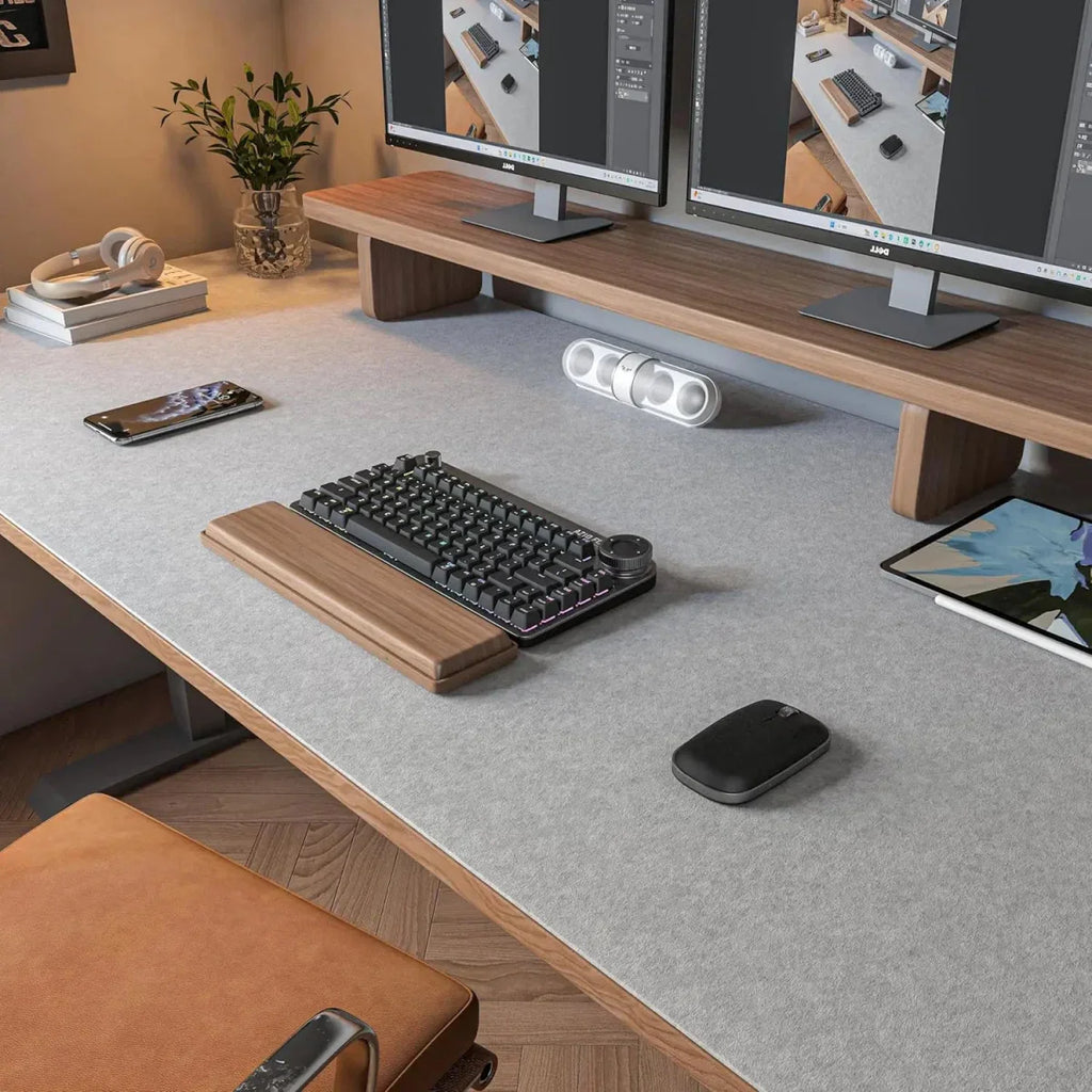 DESKFORM MAT filt skrivebordsunderlag til moderne arbejdsområder hjemme og på kontoret