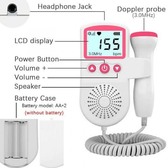 LifeRhythm Compact LCD Pregnancy Heartbeat Tracker