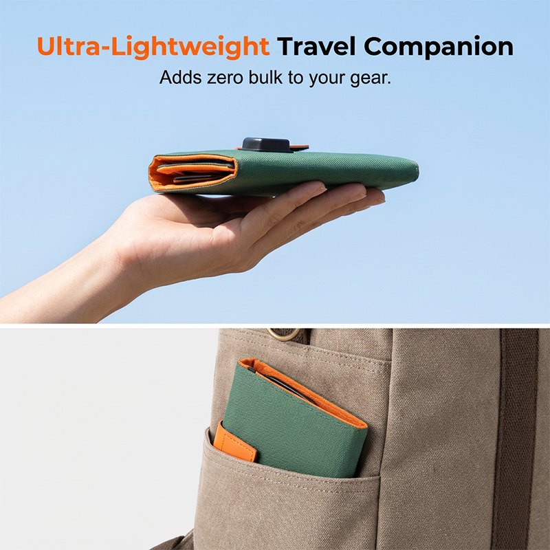 Sun Powered Portable Charger With USB Ports For Mobile Devices