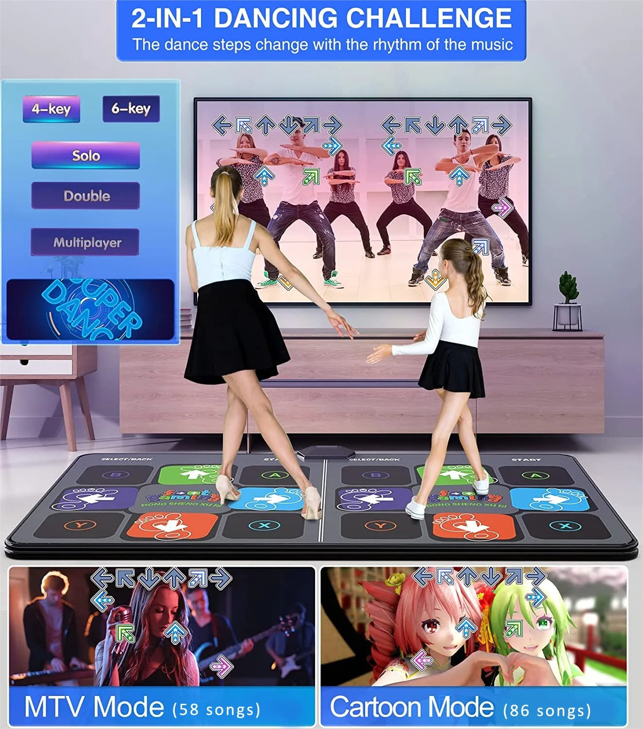 MoveMaster Interactive Dance Mat For Family Fitness And Fun