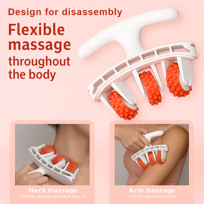 3D Muscle Massager For Complete Body Relaxation, 180-Degree Adjustable