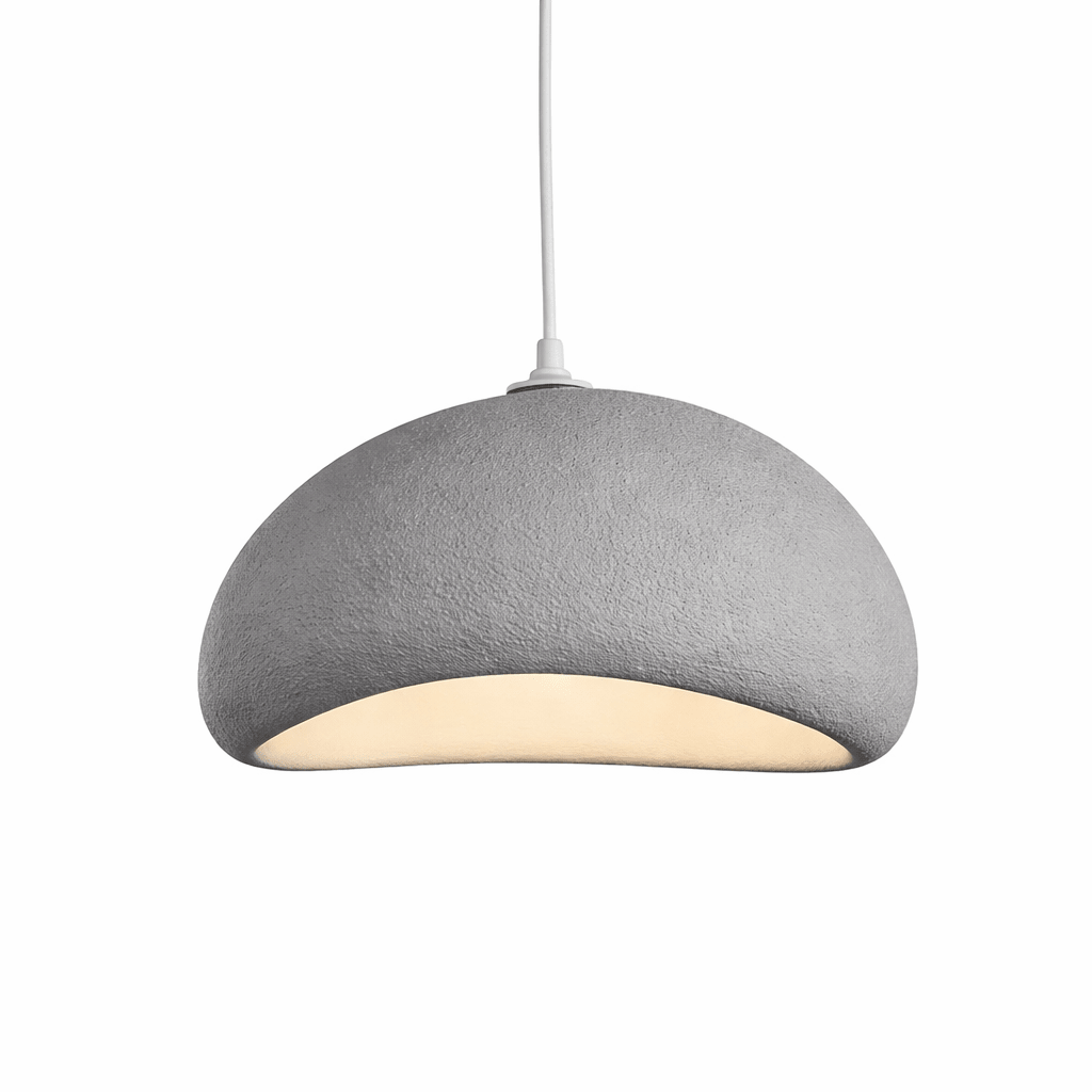 Glassfiber Pendellampe Med Minimalistisk Wabi Sabi Kjøkkenbelysning