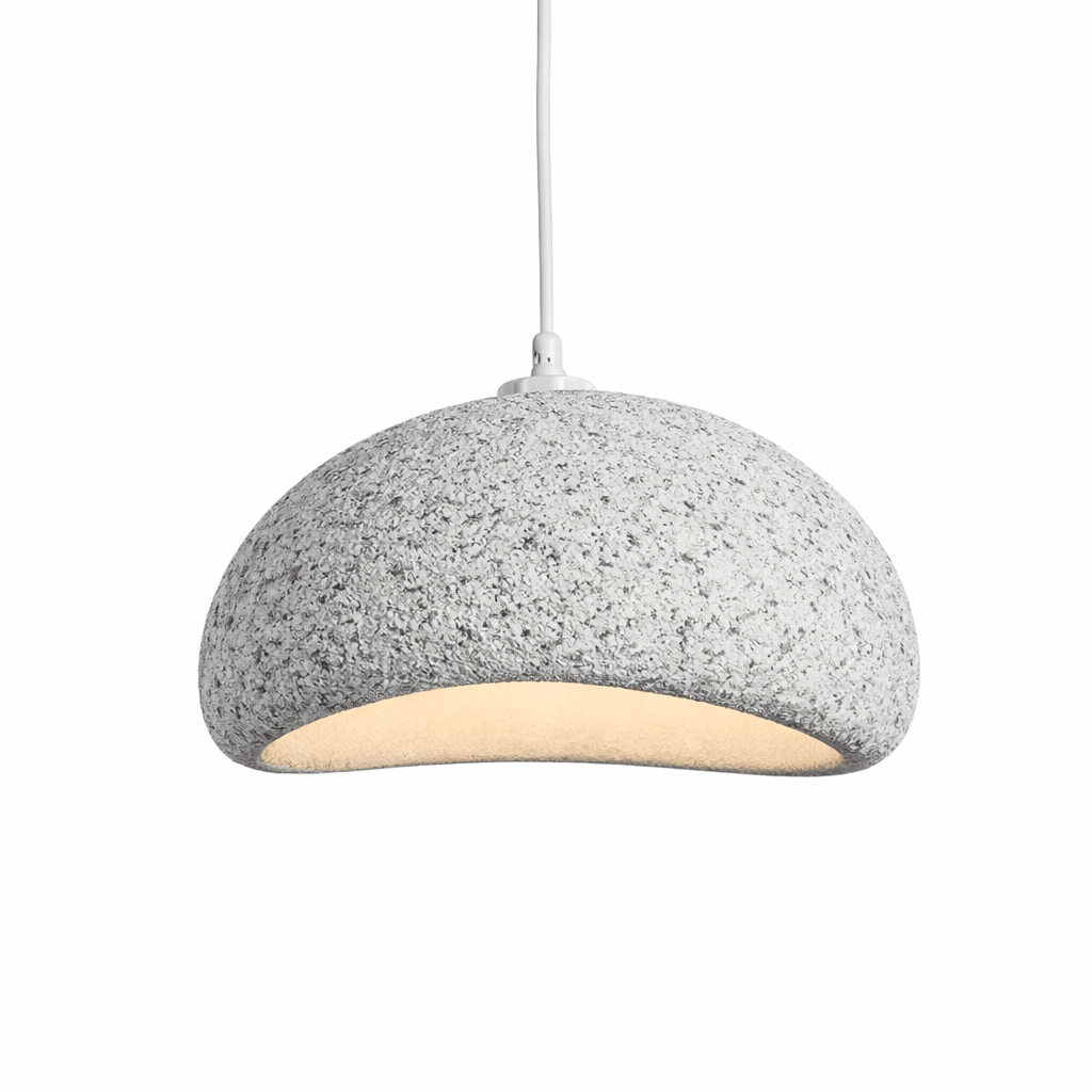 Glassfiber Pendellampe Med Minimalistisk Wabi Sabi Kjøkkenbelysning