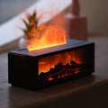 FlameMist Aromatherapie Luchtbevochtiger met Vlam Effect en LED Licht