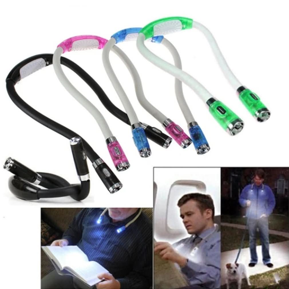 Luz de cuello LED FlexiGlow para tejer, leer y manualidades
