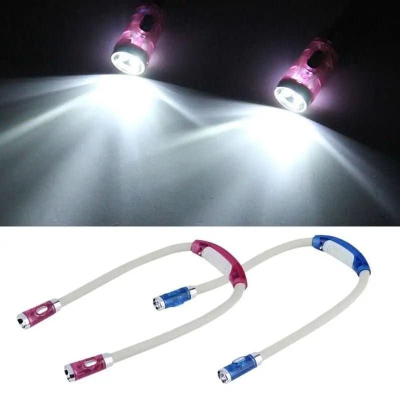 Luz de cuello LED FlexiGlow para tejer, leer y manualidades