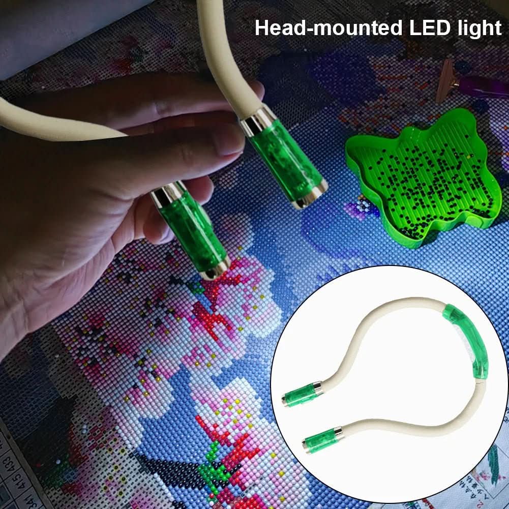 Luz de cuello LED FlexiGlow para tejer, leer y manualidades