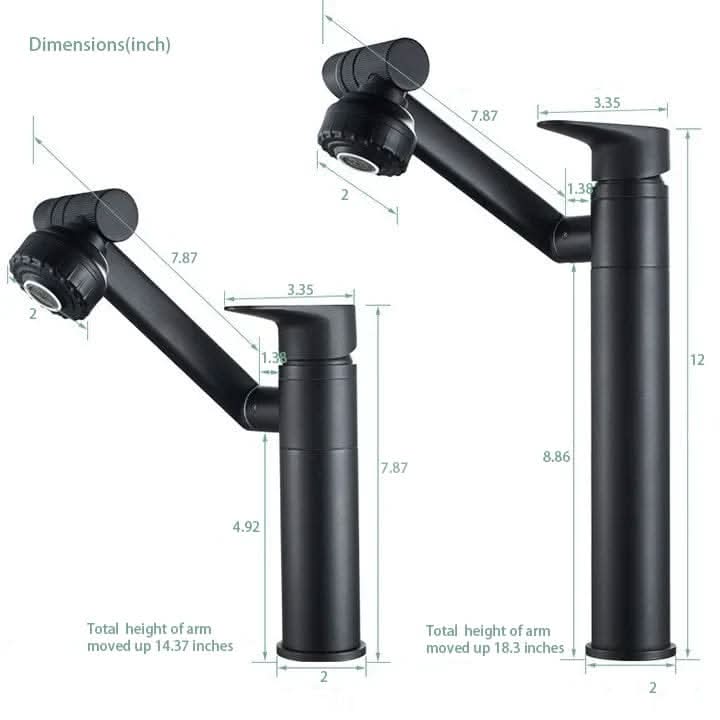 Flexispout 360°-ban állítható csaptelep permetező funkcióval mosogatóhoz