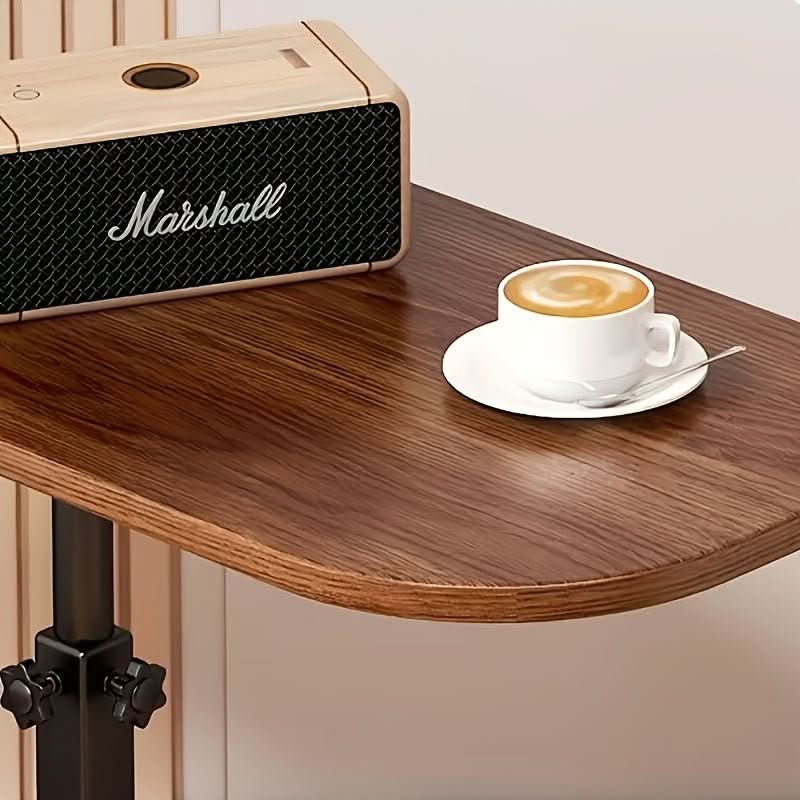 LIVELIFT Wood Top Adjustable Side Table for Sofa or Bed