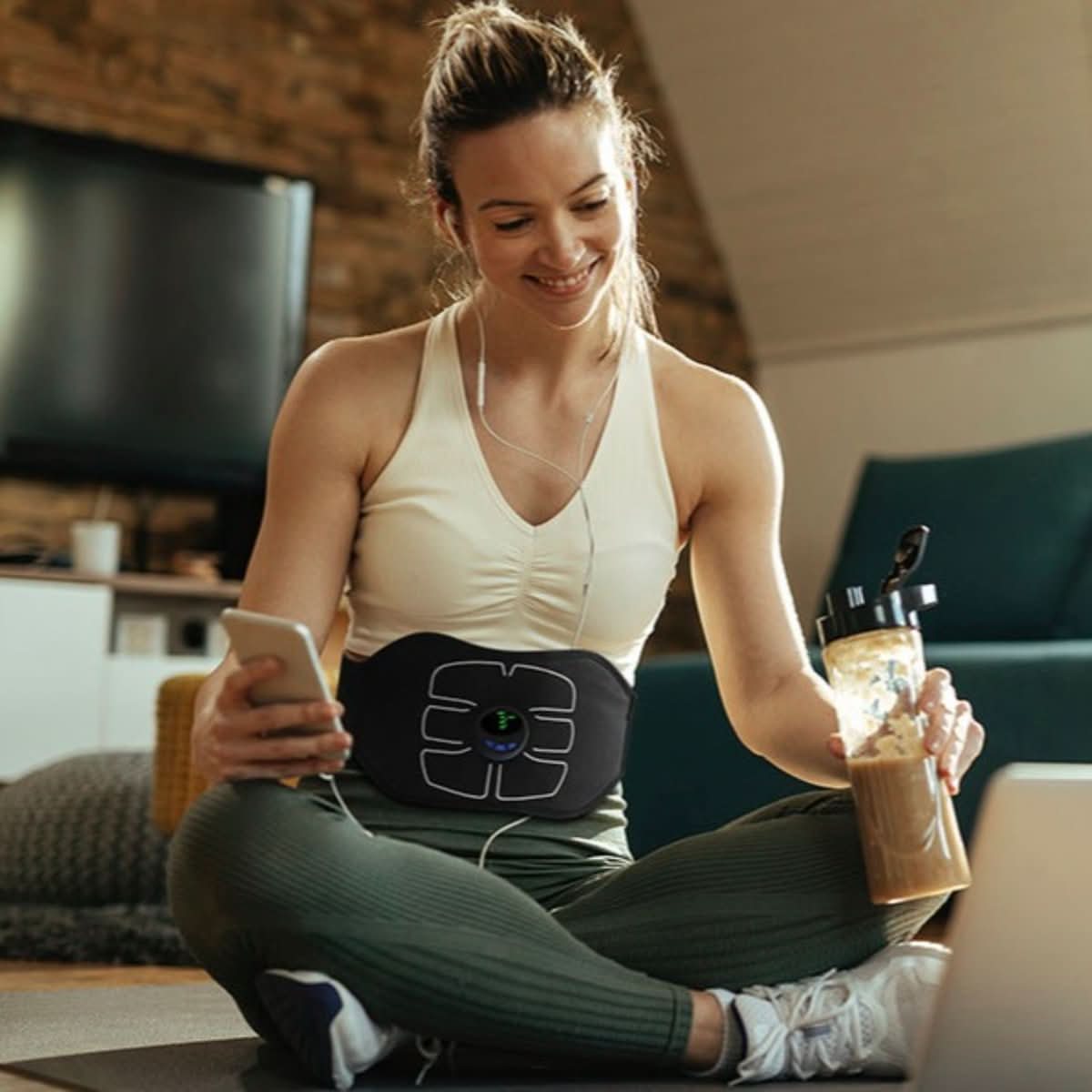 FlexTone Sculpt EMS Hasizomtréner a Formás Törzsért