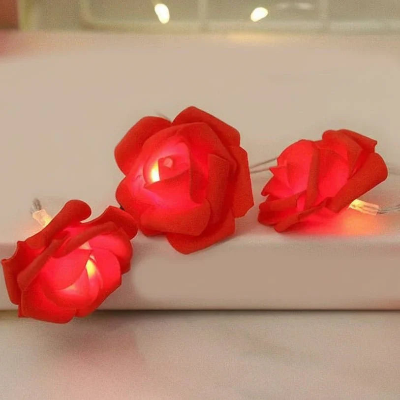 FLORAGLOW rózsaszín tündérfény szálak gyengéd, meleg LED-ekkel a Valentin-napi hangulathoz