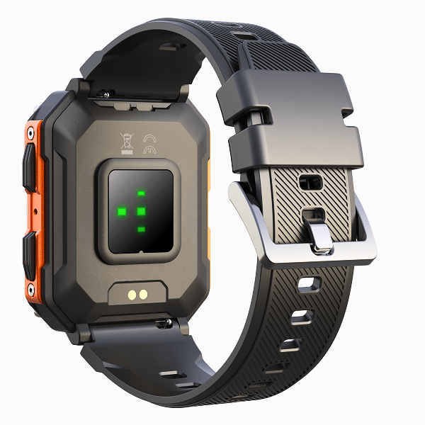 Aureon Steel Smartwatch-kompanjon Hållbar Hälsospårare i Rostfritt Stål