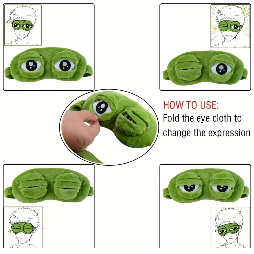 FROGZLEEP 3D Frog Eye Mask For Restful Sleep On The Go