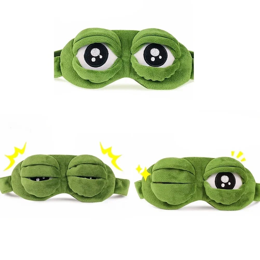 FROGZLEEP 3D Frog Eye Mask For Restful Sleep On The Go