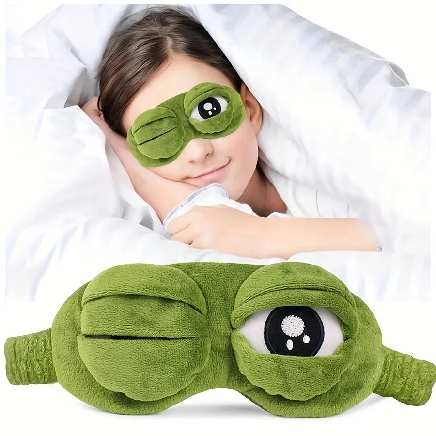 FROGZLEEP 3D Frog Eye Mask For Restful Sleep On The Go