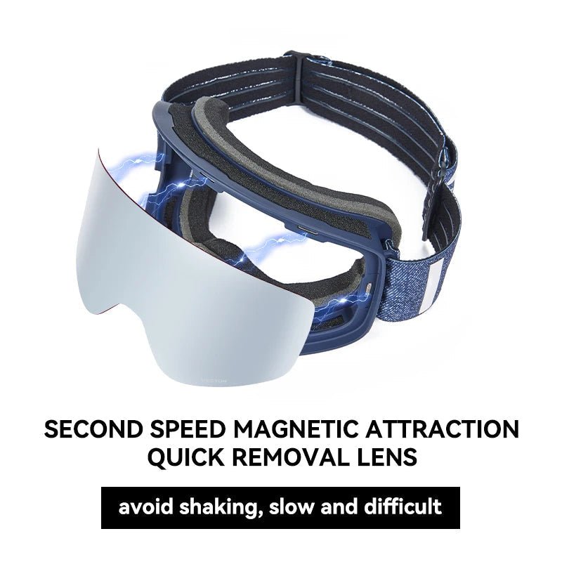 FROSTMAG VISION Magnetic Ski Goggles With Double-Layer Anti-Fog And UV400 Protection