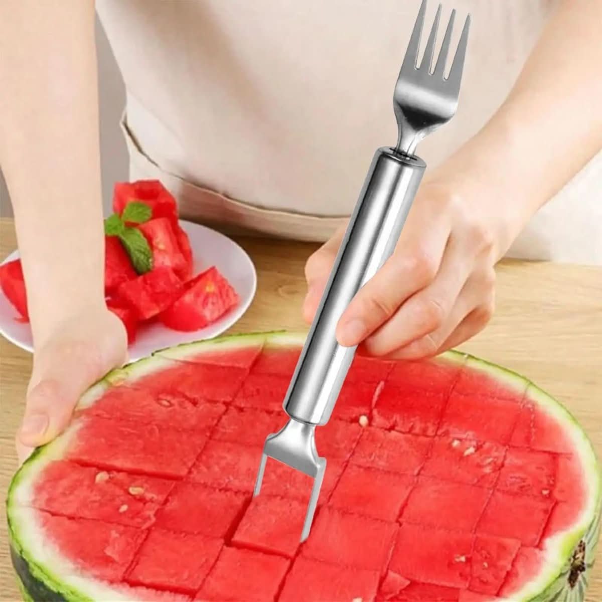 HandyFruit Pro With Dual Blade And Fork For Easy Fruit Prep