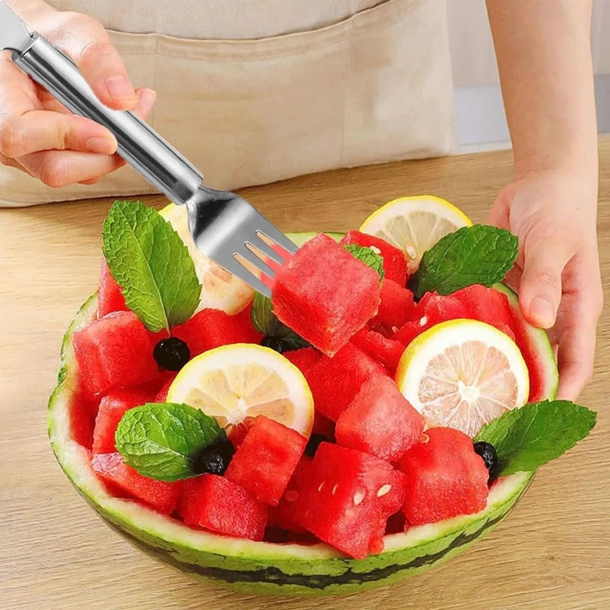 HandyFruit Pro With Dual Blade And Fork For Easy Fruit Prep