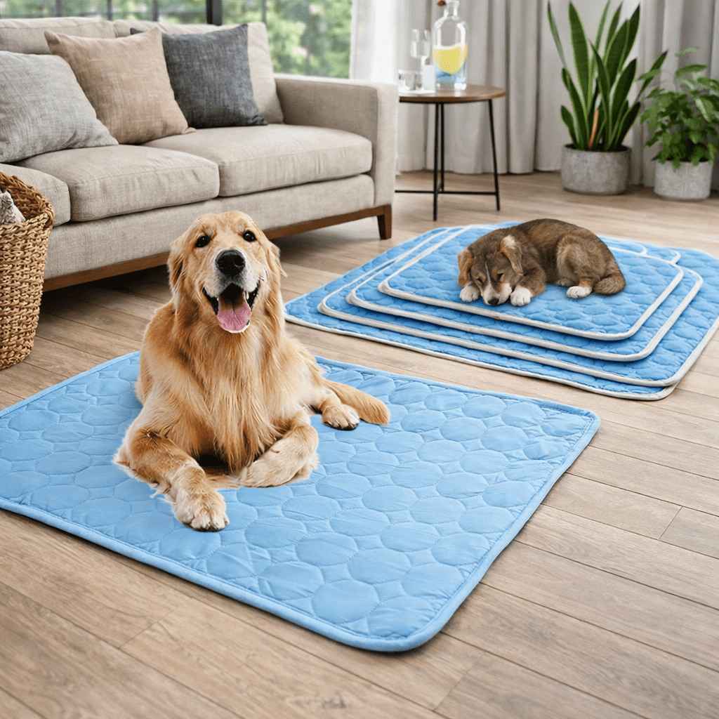 FURBREEZE Self Cooling Pet Pad for Quick Summer Comfort