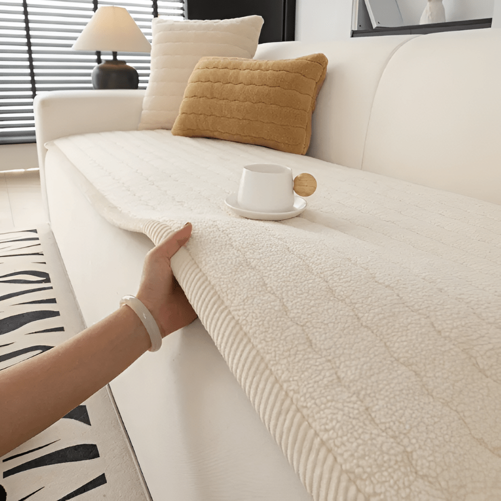 FURNICOZY Pet-Friendly Sofa Cover With Non-Slip Backing For Daily Comfort