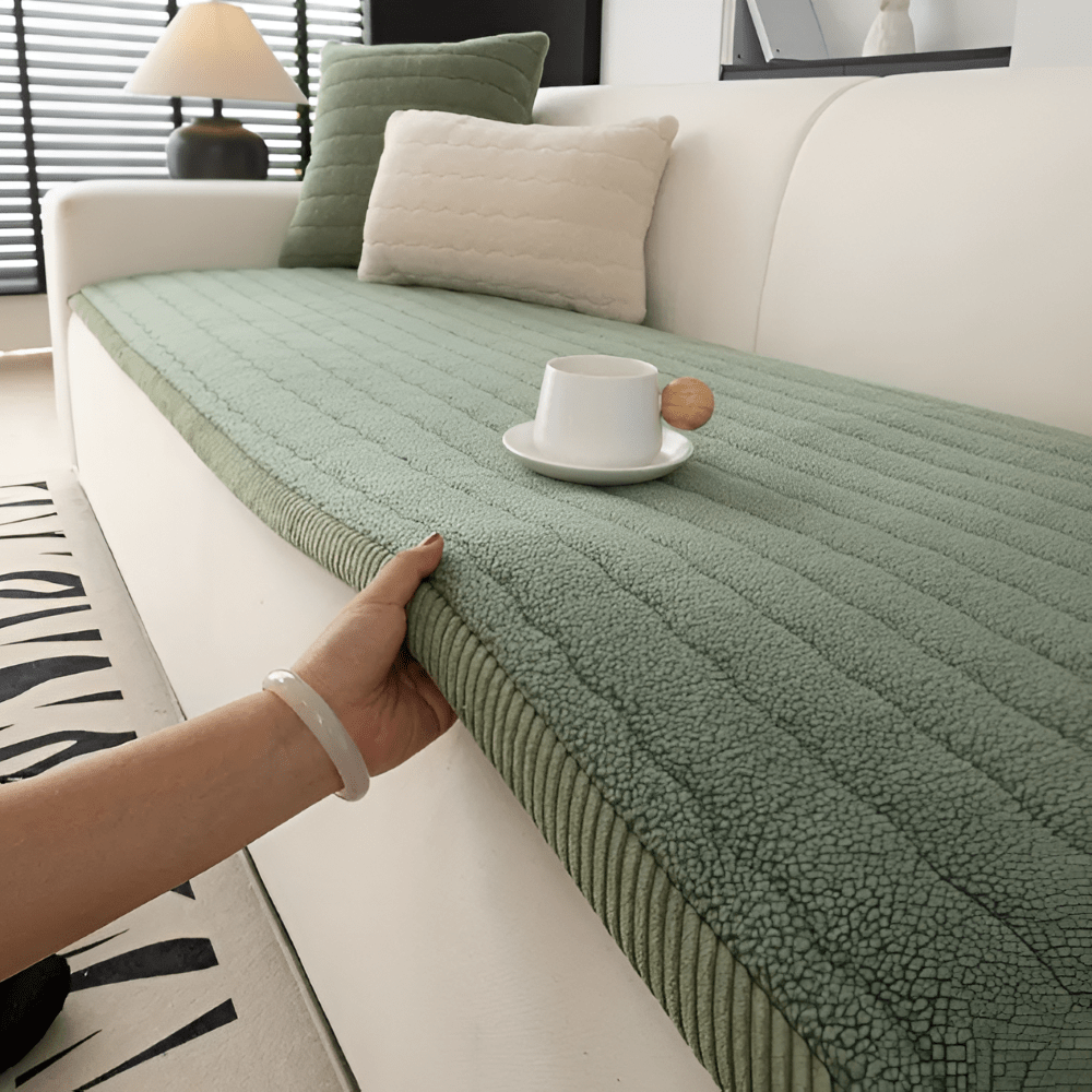 FURNICOZY Pet-Friendly Sofa Cover With Non-Slip Backing For Daily Comfort
