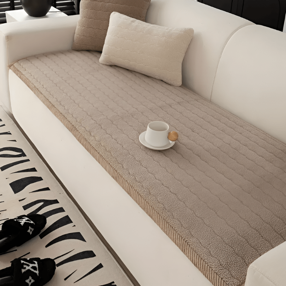 FURNICOZY Pet-Friendly Sofa Cover With Non-Slip Backing For Daily Comfort