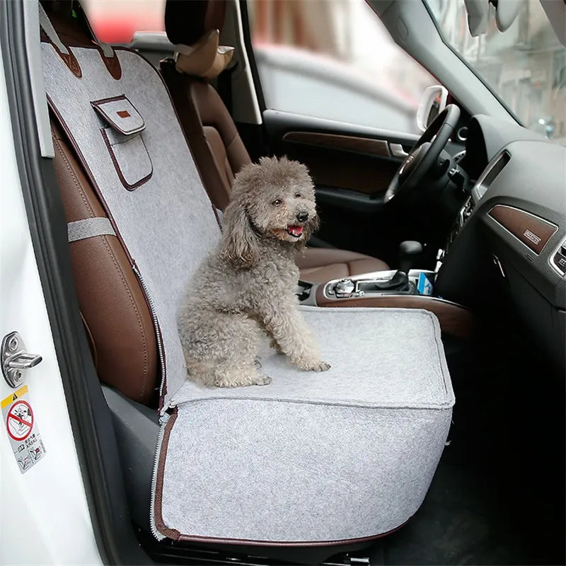 Comfortable Pet Car Seat For Dogs With Secure Fastening Strap