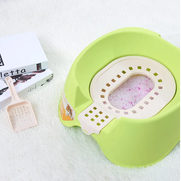 Hygienic Durable Cat Litter Tray With Scoop For Easy Cleaning