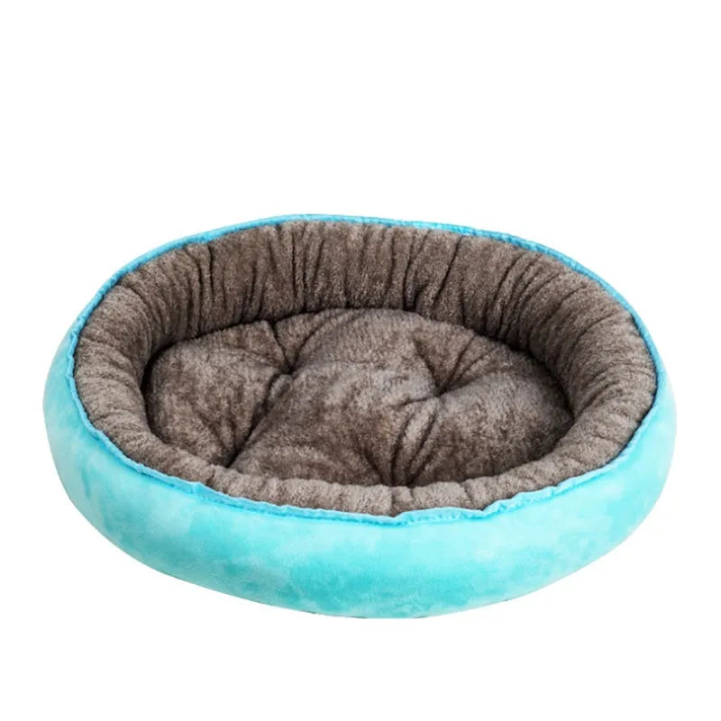 Comfy Round Pet Bed For Dogs And Cats Soft Fluffy Cushion