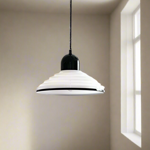 Beaumont | Lampada a Sospensione in Vetro Crema Francese per Sala da Pranzo