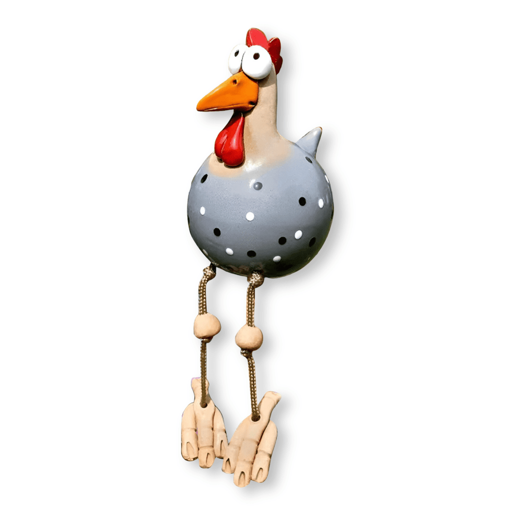 GARDENBLINK Resin Crafted Chicken Statue With Expressive Big Eyes For Garden Decor