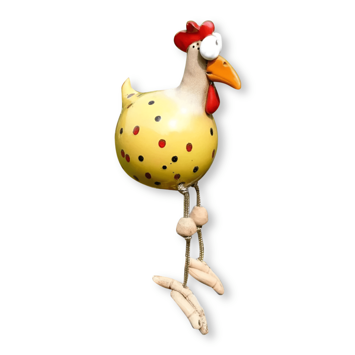 GARDENBLINK Resin Crafted Chicken Statue With Expressive Big Eyes For Garden Decor