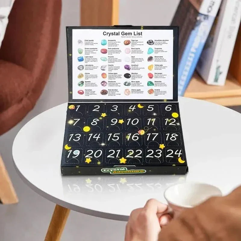 Gemstone Advent Calendar 2025: 24 Natural Crystals for Holiday Countdown