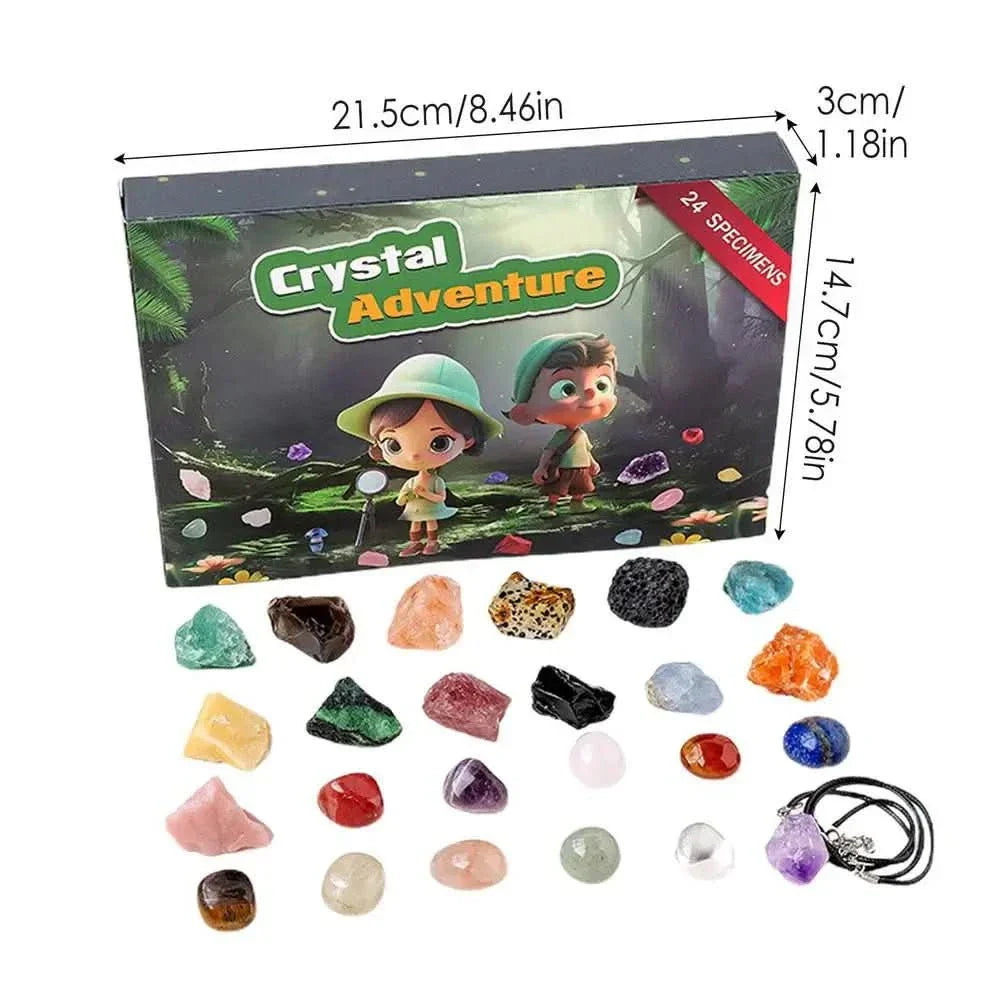 Gemstone Advent Calendar 2025: 24 Natural Crystals for Holiday Countdown