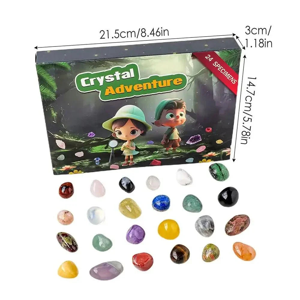 Gemstone Advent Calendar 2025: 24 Natural Crystals for Holiday Countdown
