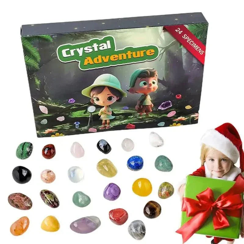 Gemstone Advent Calendar 2025: 24 Natural Crystals for Holiday Countdown