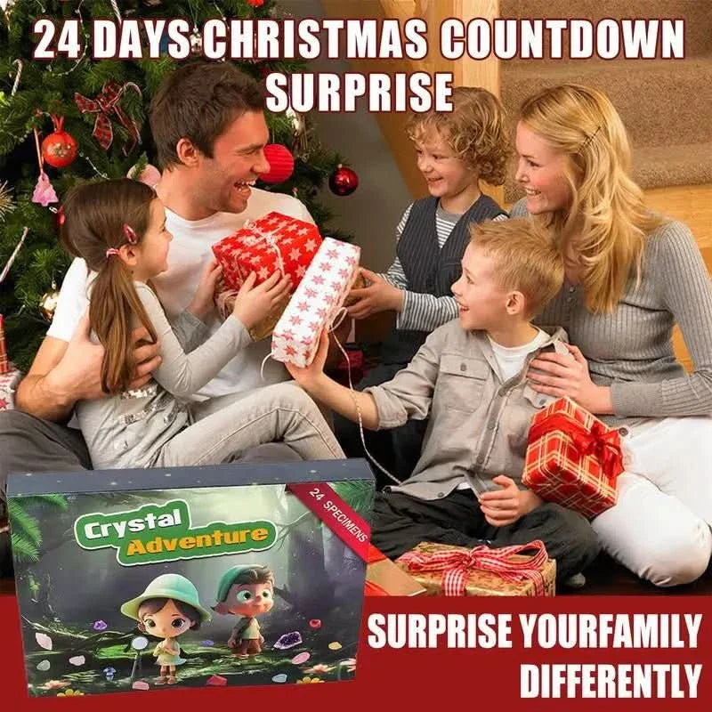 Gemstone Advent Calendar 2025: 24 Natural Crystals for Holiday Countdown