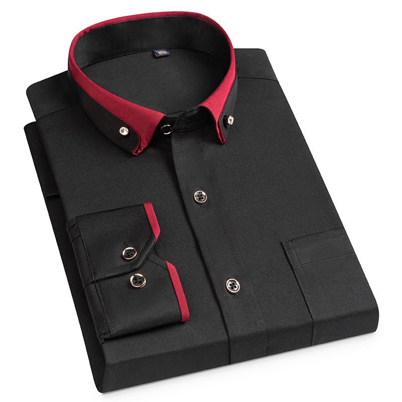 GENTLEFORM Shirt Classic Long-Sleeve Men's Shirt For Comfort And Style