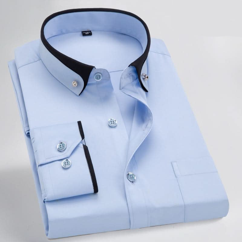 GENTLEFORM Shirt Classic Long-Sleeve Men's Shirt For Comfort And Style