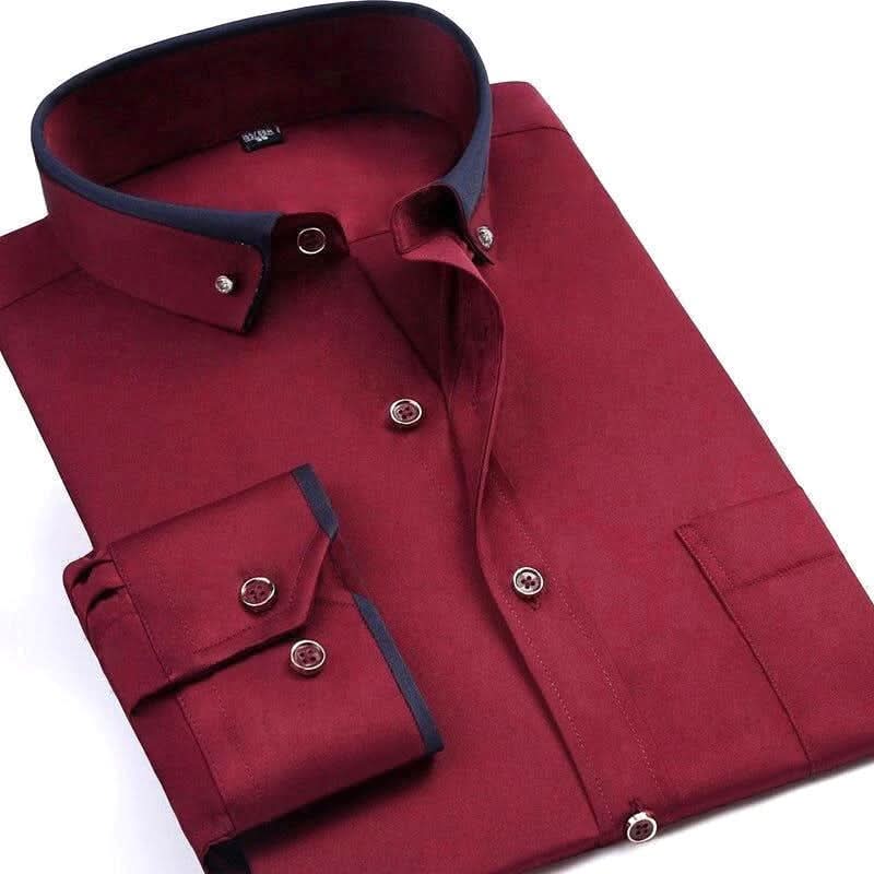 GENTLEFORM Shirt Classic Long-Sleeve Men's Shirt For Comfort And Style