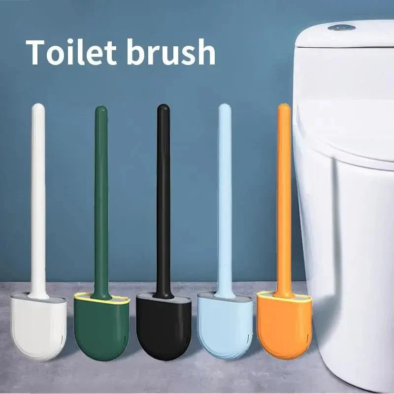 GERMFREE LOO Hygienic Silicone Brush For Toilet Use With Holder