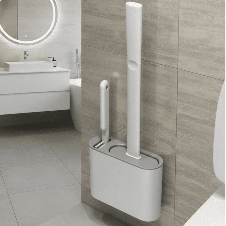 GERMFREE LOO Hygienic Silicone Brush For Toilet Use With Holder