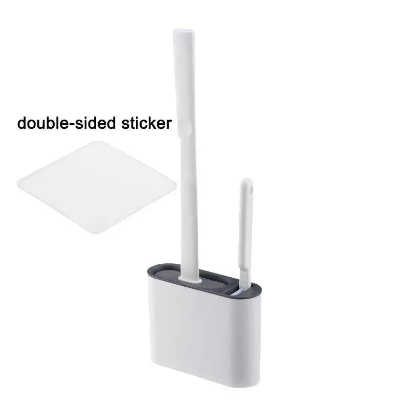 GERMFREE LOO Hygienic Silicone Brush For Toilet Use With Holder