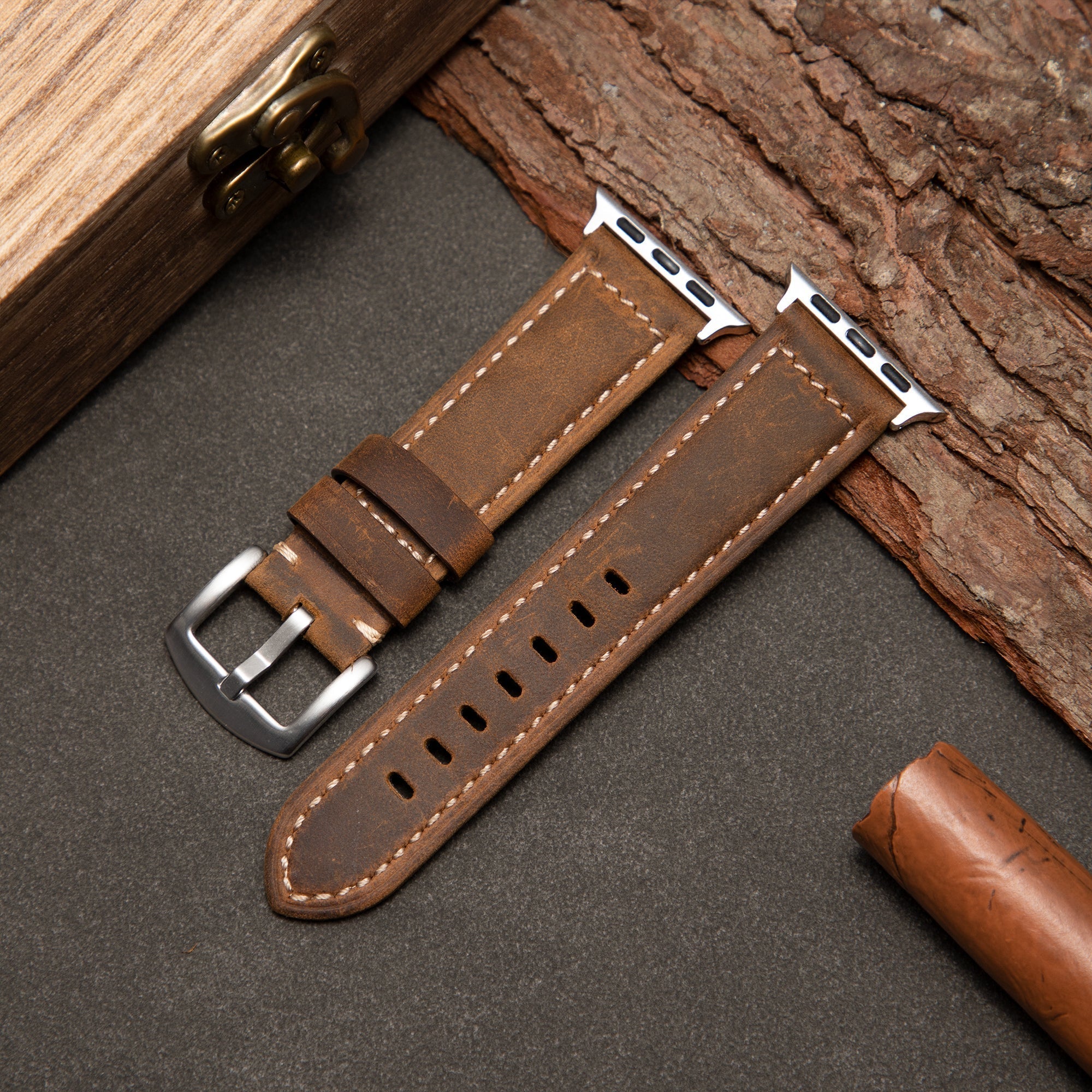 Apple Watch Band For Men With Leather, Timeless Style