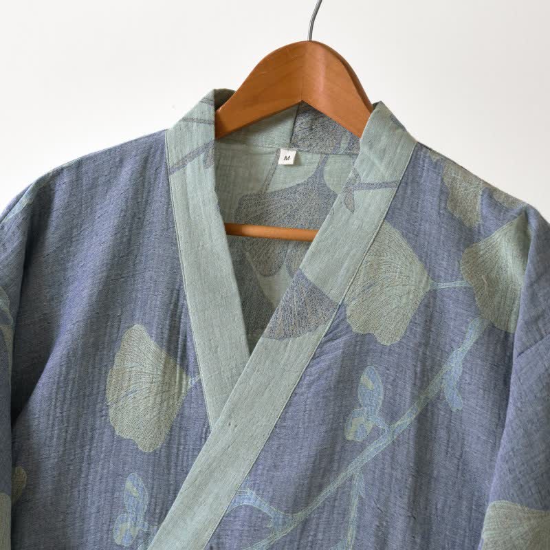 GINKORA Kimono župan z organické bavlny pro každodenní pohodlí