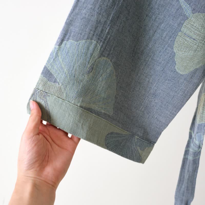 GINKORA Kimono župan z organické bavlny pro každodenní pohodlí